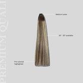 Haute Hair Pre-Colored Highlighted Raw Straight Bundles in “Cafe Au Lait”