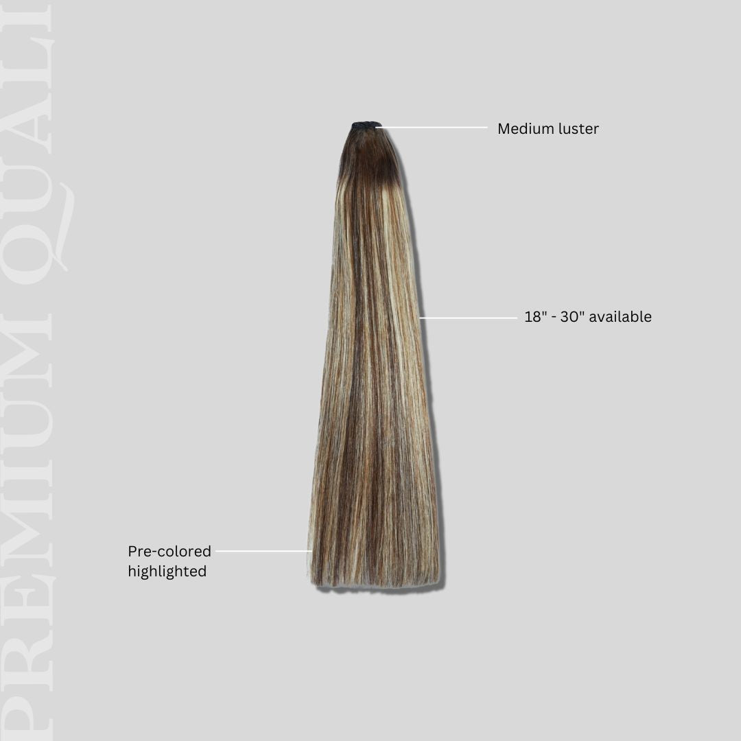 Haute Hair Pre-Colored Highlighted Raw Straight Bundles