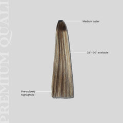 Haute Hair Pre-Colored Highlighted Raw Straight Bundles