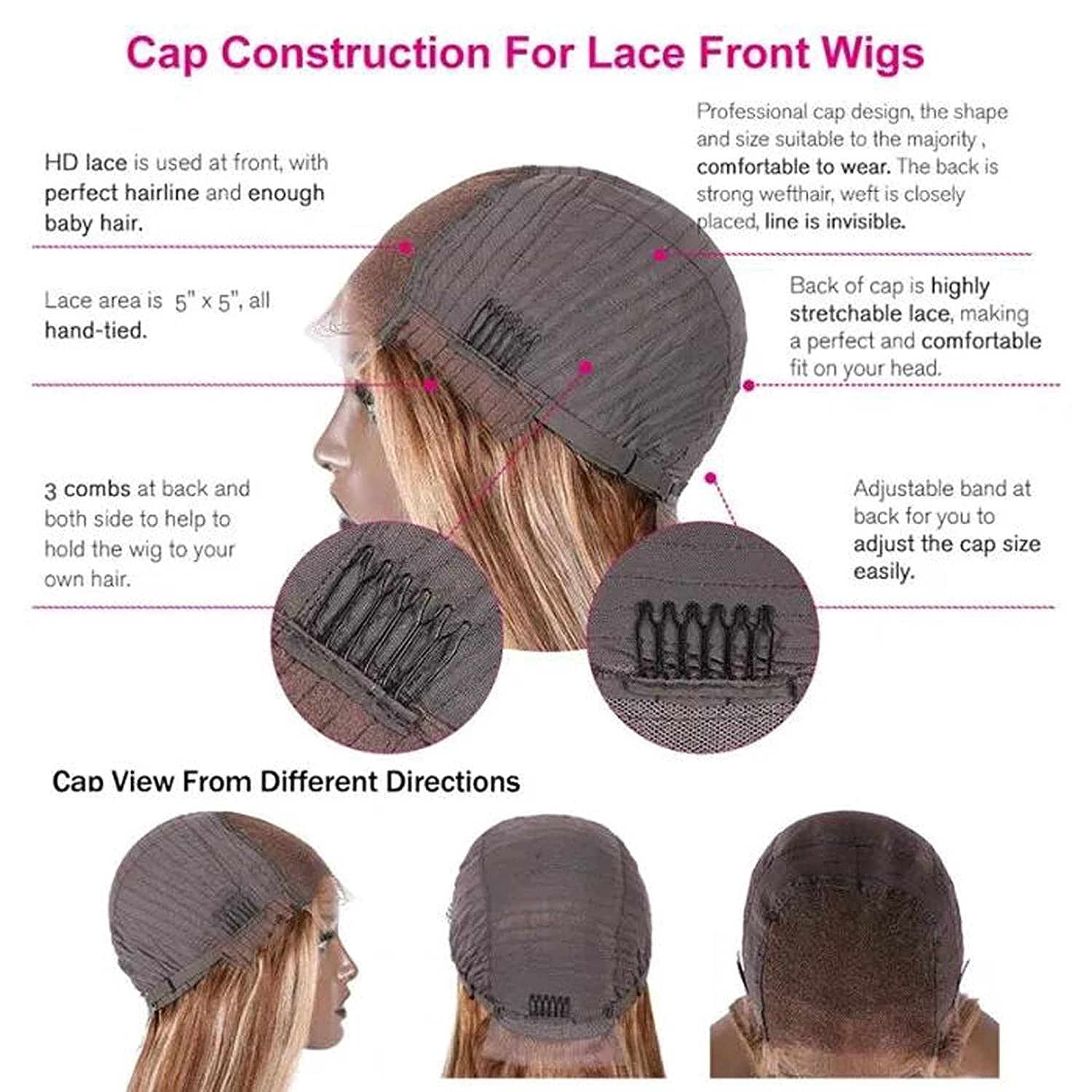 HD 5X5 BODY WAVE GLUELESS CLOSURE WIG